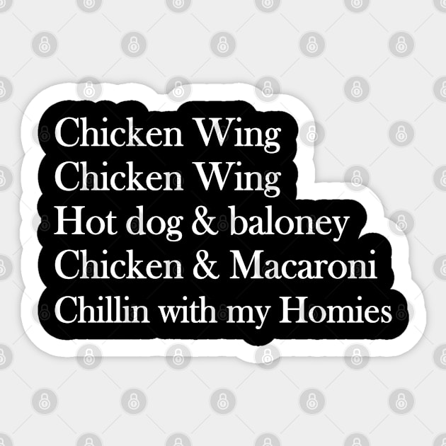 CHICKEN WING HOT DOG AND BOLOGNA Sticker by adil shop